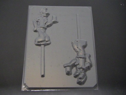 184sp Sailor Man Chocolate or Hard Candy Lollipop Mold 184sp Sailor Man Chocolate or Hard Candy Lollipop Mold